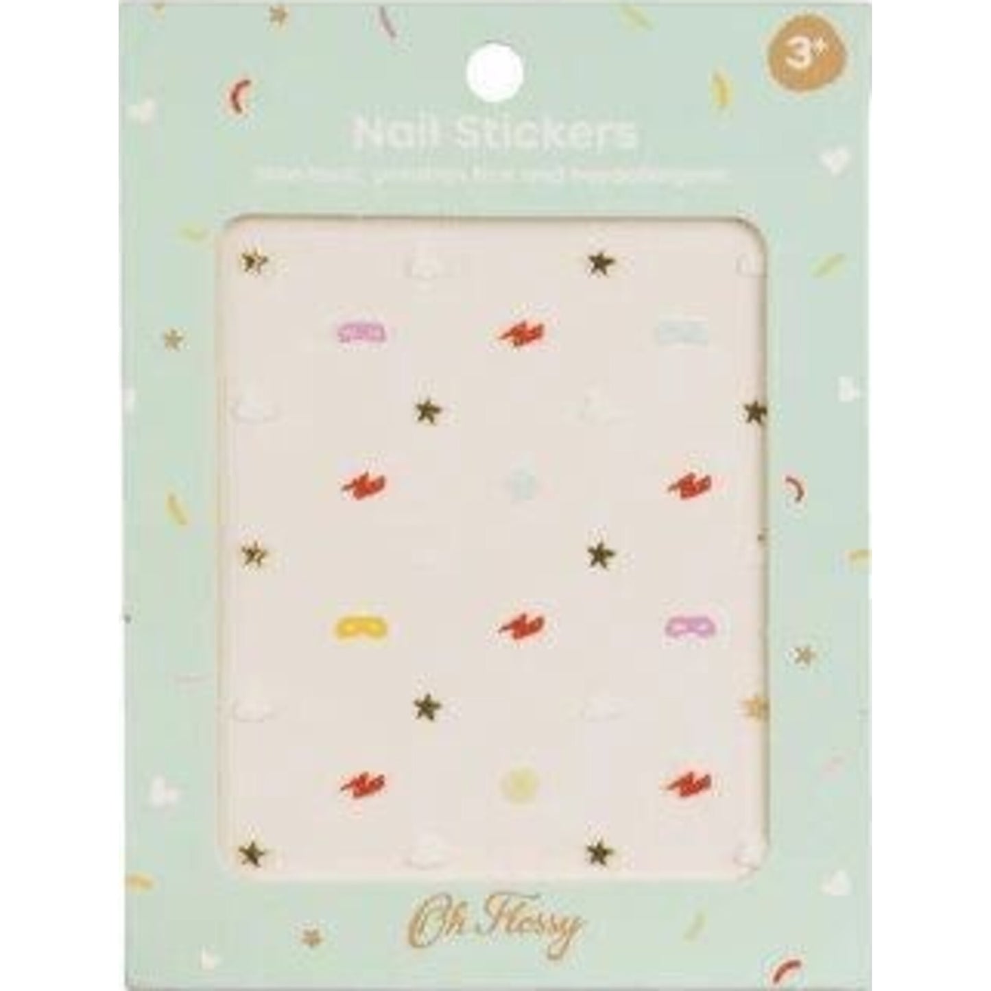 Oh Flossy Oh Flossy Nail Stickers Superhero | Aster & Ruby