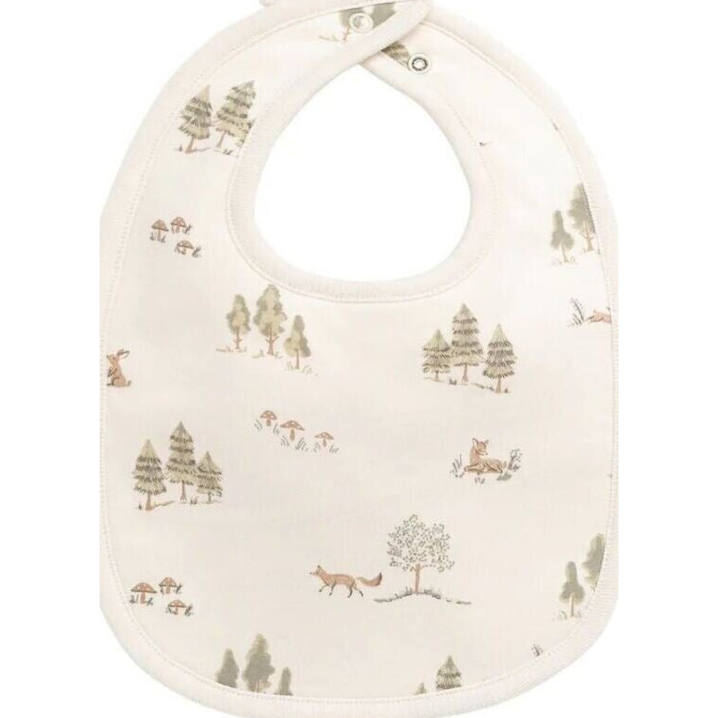 Jamie Kay Organic Cotton Bib Pine Forest Friends | Aster & Ruby