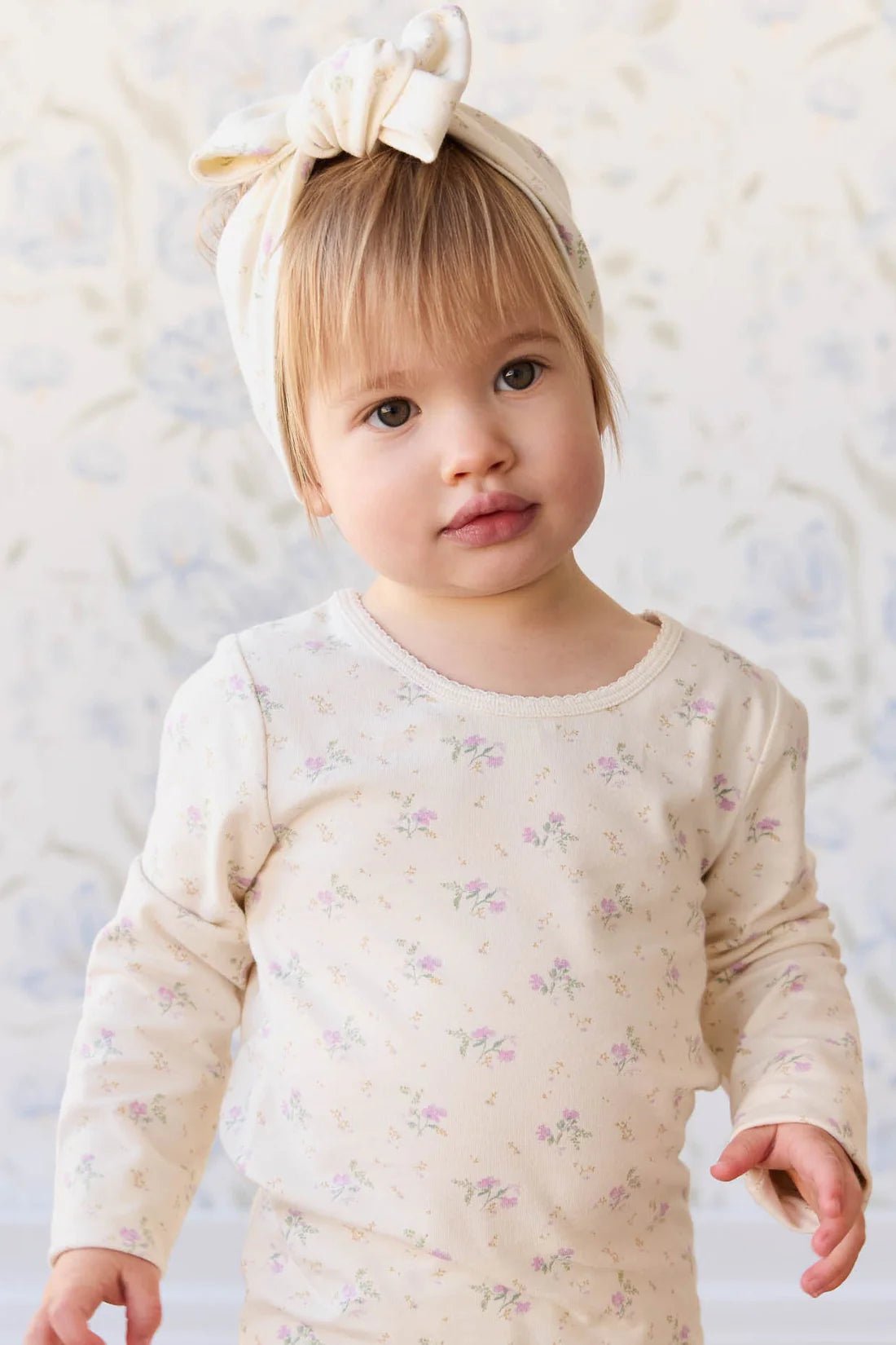 Organic Cotton Long Sleeve Top - Thelma Orchid - Aster & Ruby