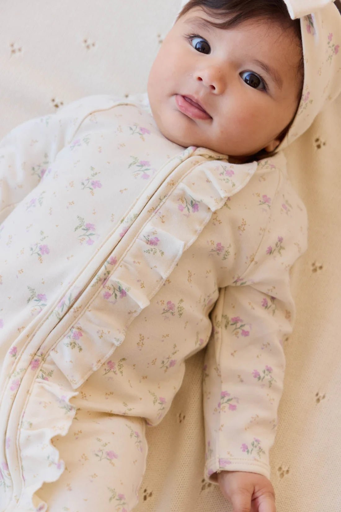 Organic Cotton Melanie Onepiece - Thelma Orchid - Aster & Ruby