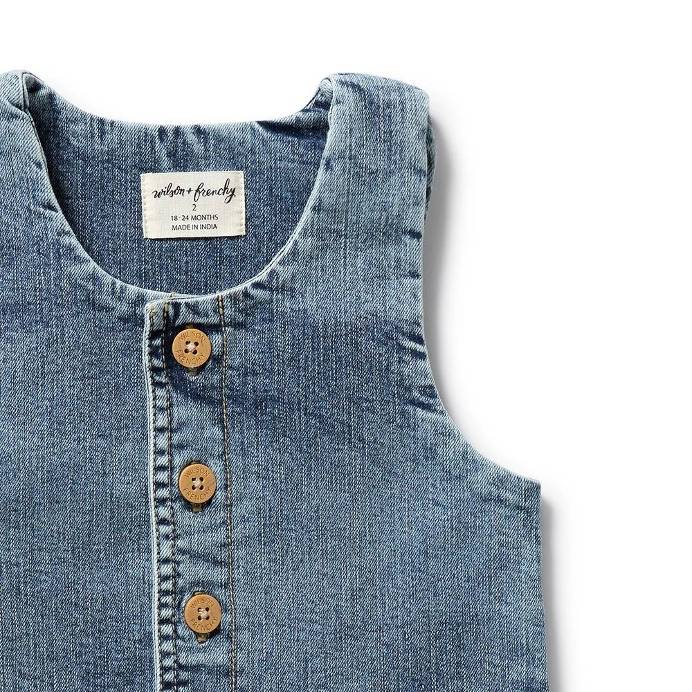Organic Denim Dress - Aster & Ruby