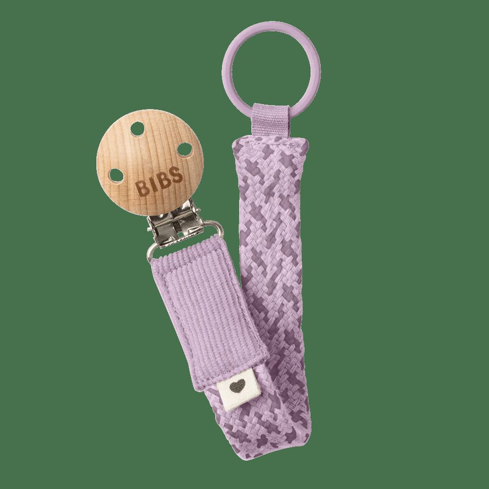 Pacifier Braid Dummy Clip – Blush/Ivory, Cloud/Iron, Ivory/Vanilla, Sage/Ivory, Baby Blue/Ivory, Violet Sky/Mauve – Aster & Ruby