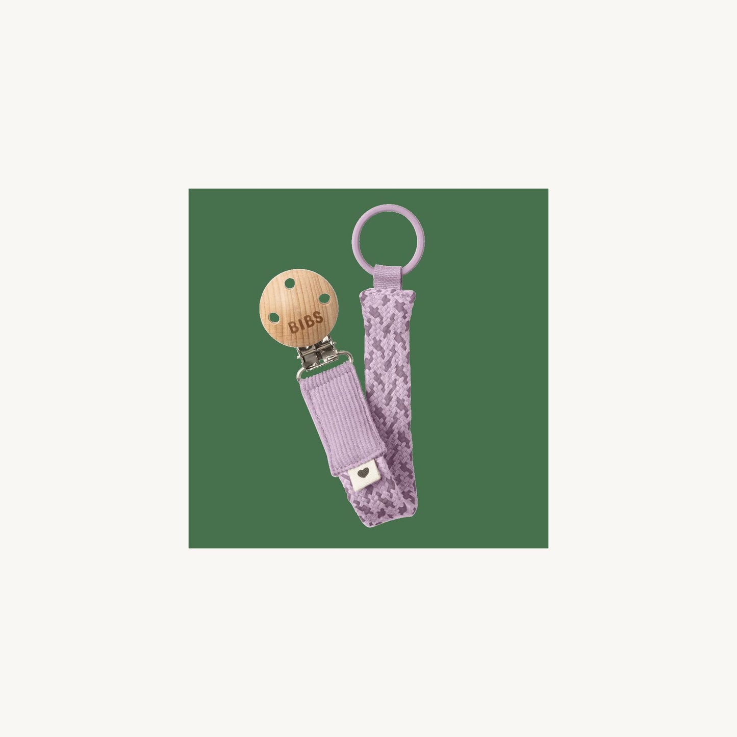 BIBS Pacifier Braid Dummy Clip | Aster & Ruby