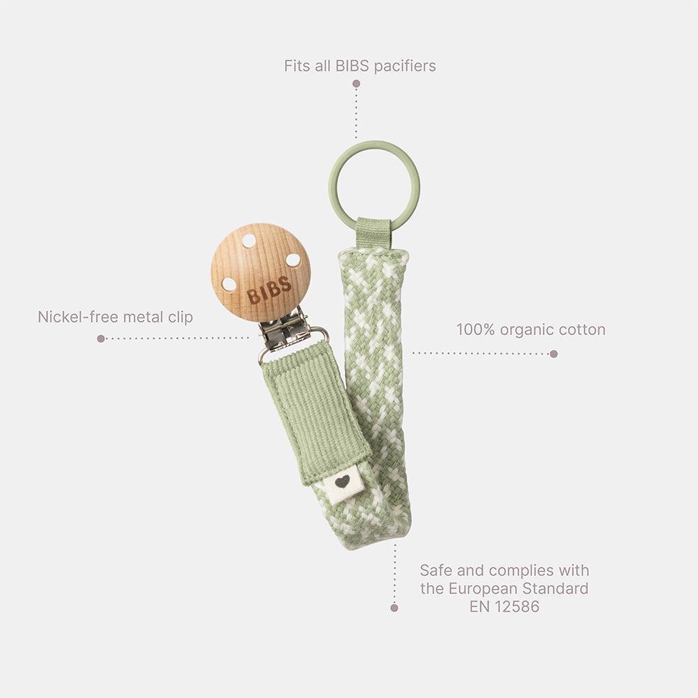 Pacifier Clip Petrol/Baby Blue - Aster & Ruby