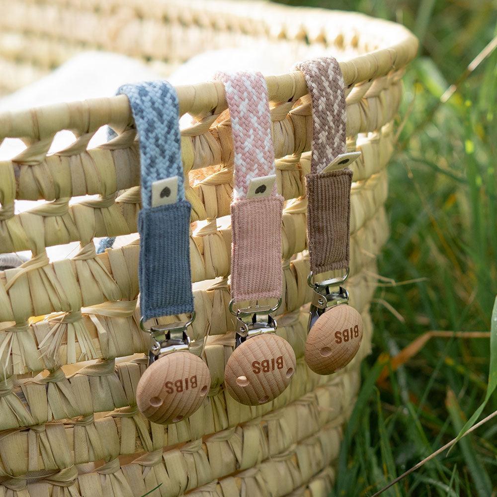 Pacifier Clip Petrol/Baby Blue - Aster & Ruby