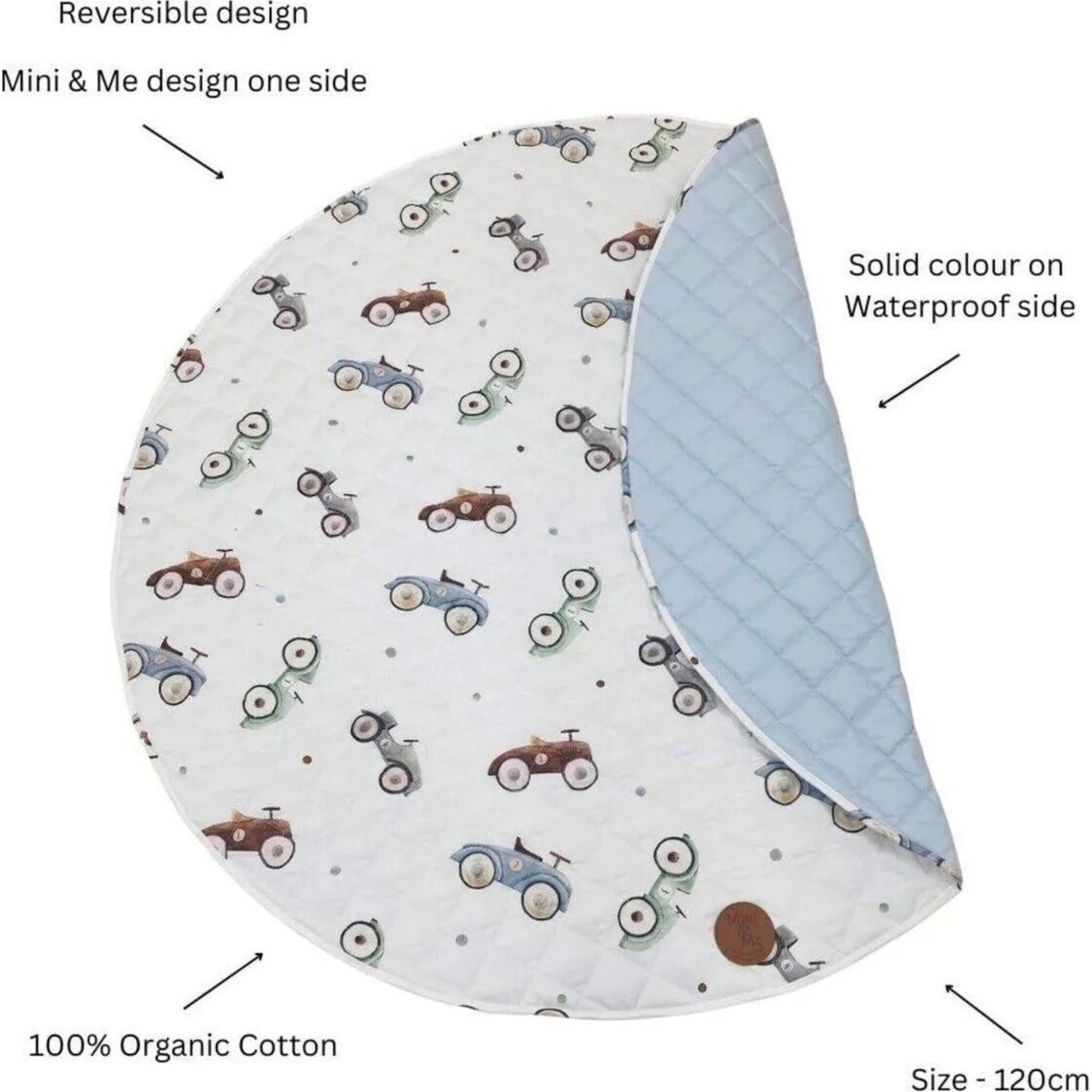 Cuddle Bug & Co Padded Waterproof Playmat Cars | Aster & Ruby