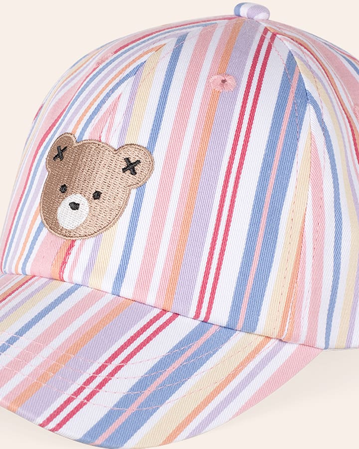Pastel Stripe Huxbear Cap - Aster & Ruby