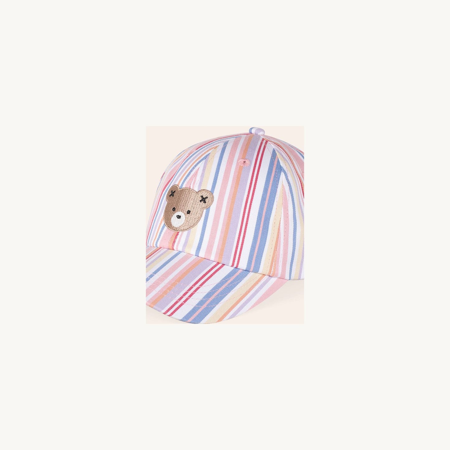 Huxbaby Pastel Stripe Huxbear Cap | Aster & Ruby