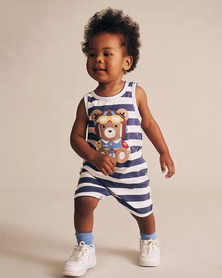 Pilot Huxbear Romper - Aster & Ruby