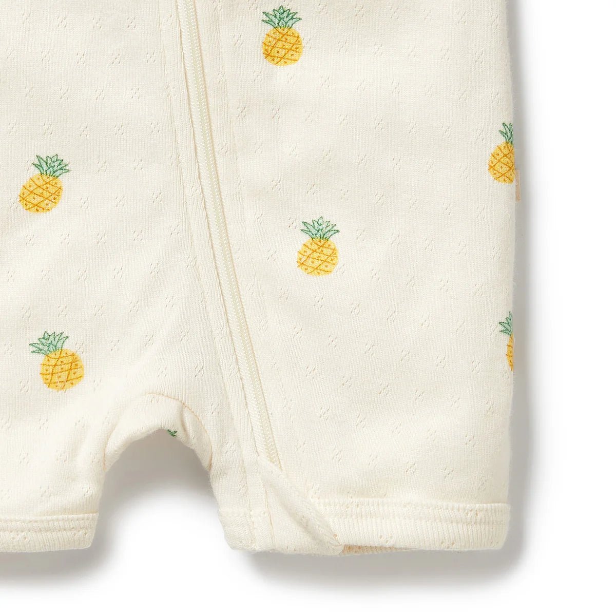 Piney Pals Organic Pointelle Boyleg Zipsuit - Aster & Ruby