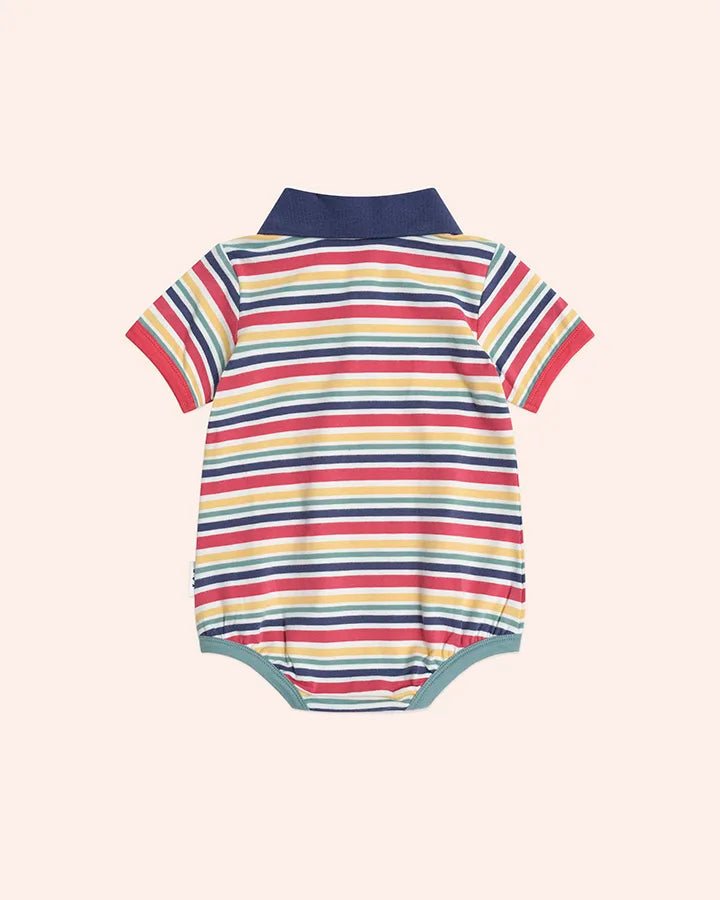 Preppy Polo Romper - Aster & Ruby