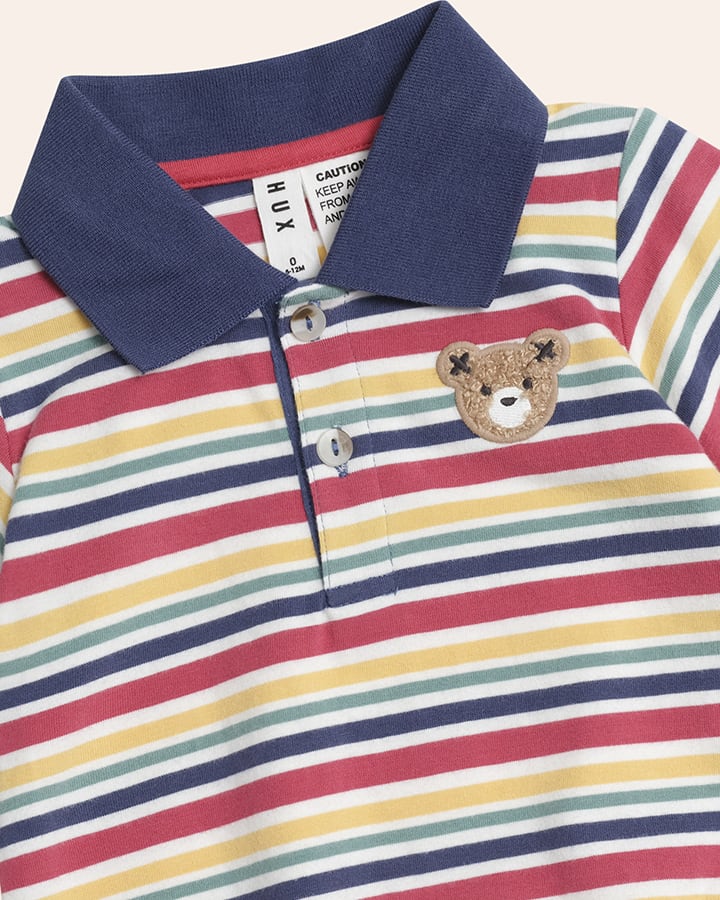 Preppy Polo Romper - Aster & Ruby