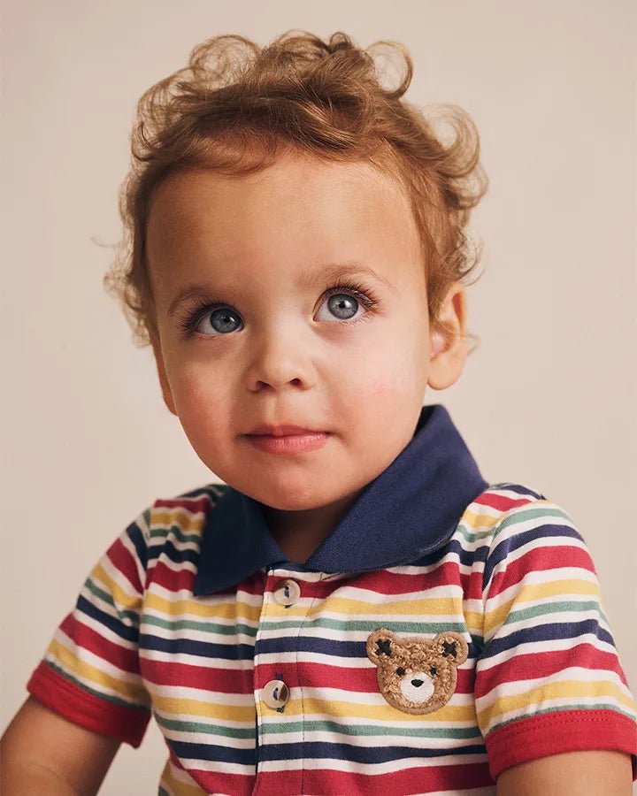Preppy Polo Romper - Aster & Ruby