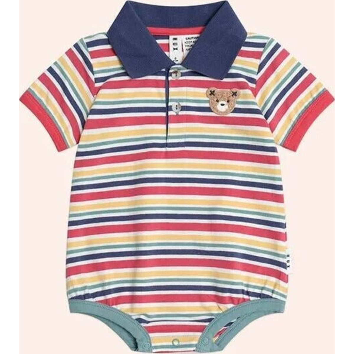 Huxbaby Preppy Polo Romper | Aster & Ruby