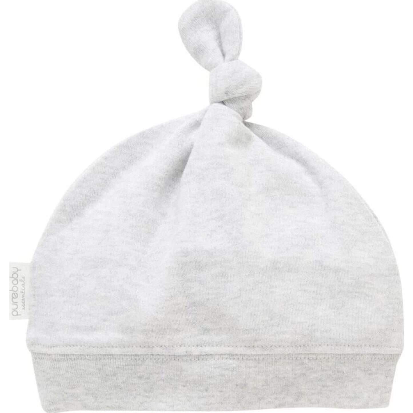 Pure Baby Pure Baby Knot Hat Pale Grey Melange | Aster & Ruby