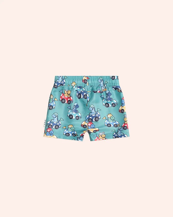 Racer Dino Swim Shorts - Aster & Ruby