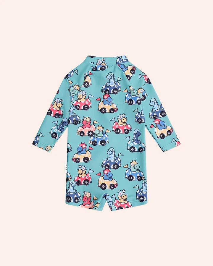 Racer Dino Swimsuit Shortie - Aster & Ruby