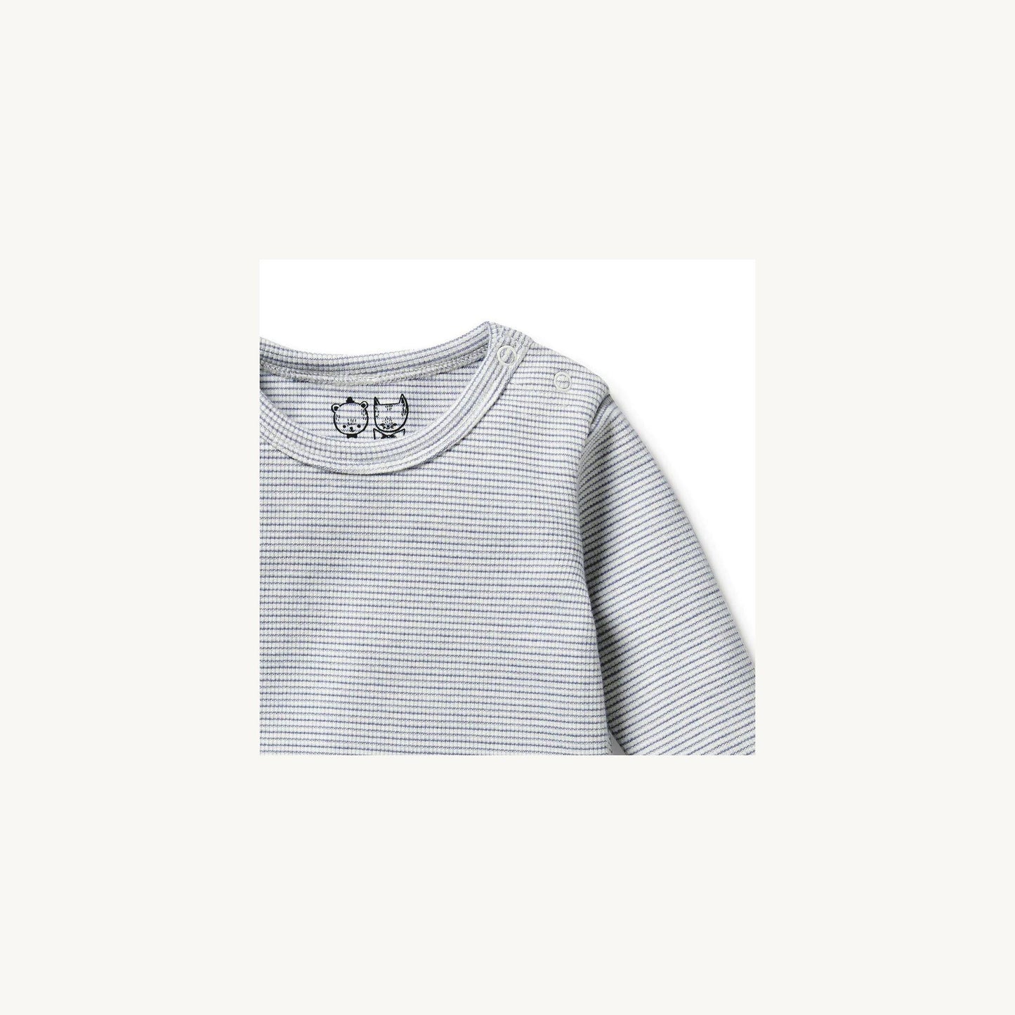 Wilson & Frenchy Rain Drop Organic Long Sleeve Body Suit | Aster & Ruby