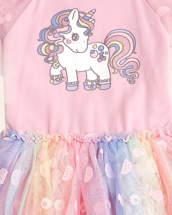 Rainbow Unicorn Tulle Dress - Aster & Ruby