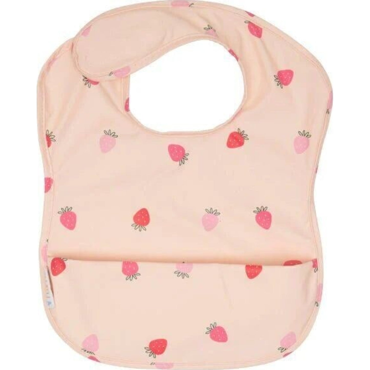 All4Ella Recycled Pouch Bib Strawberries | Aster & Ruby