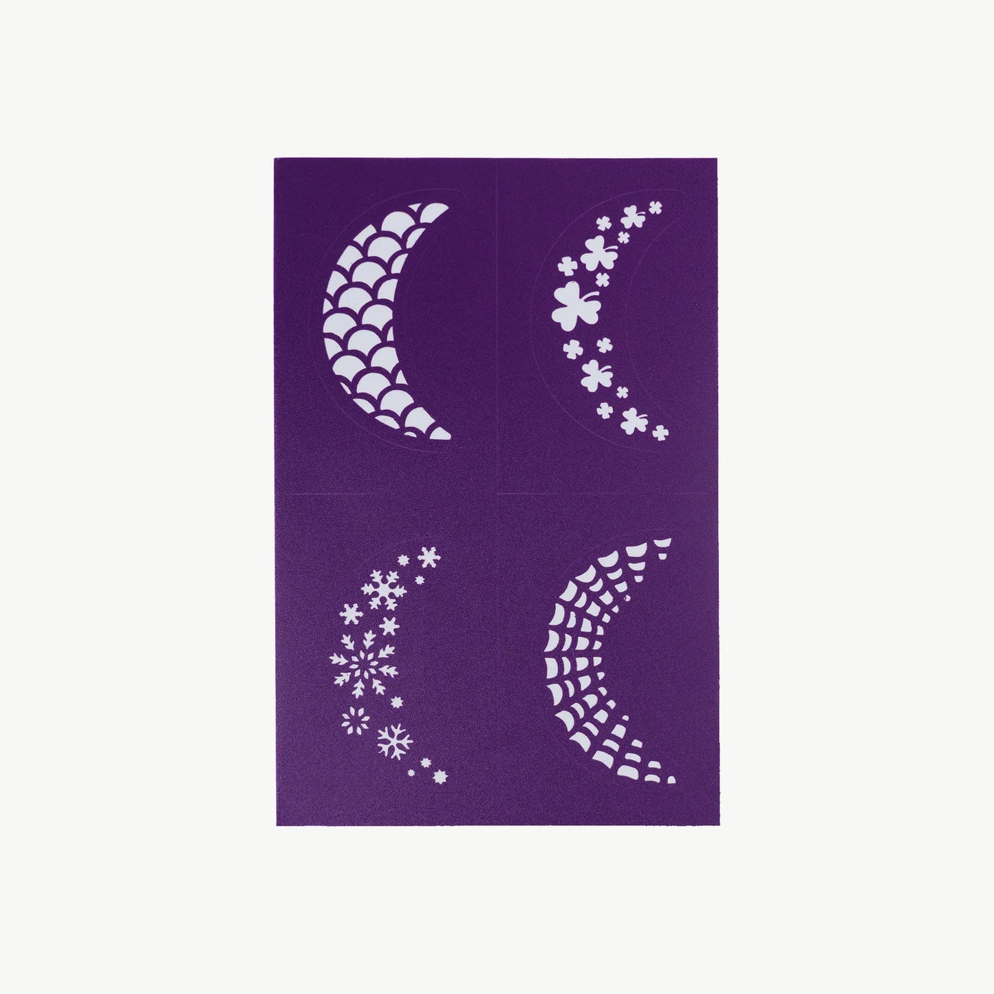 Reusable Face Paint Stencils Purple - Aster & Ruby