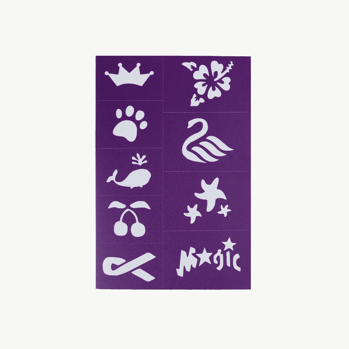 Reusable Face Paint Stencils Purple - Aster & Ruby
