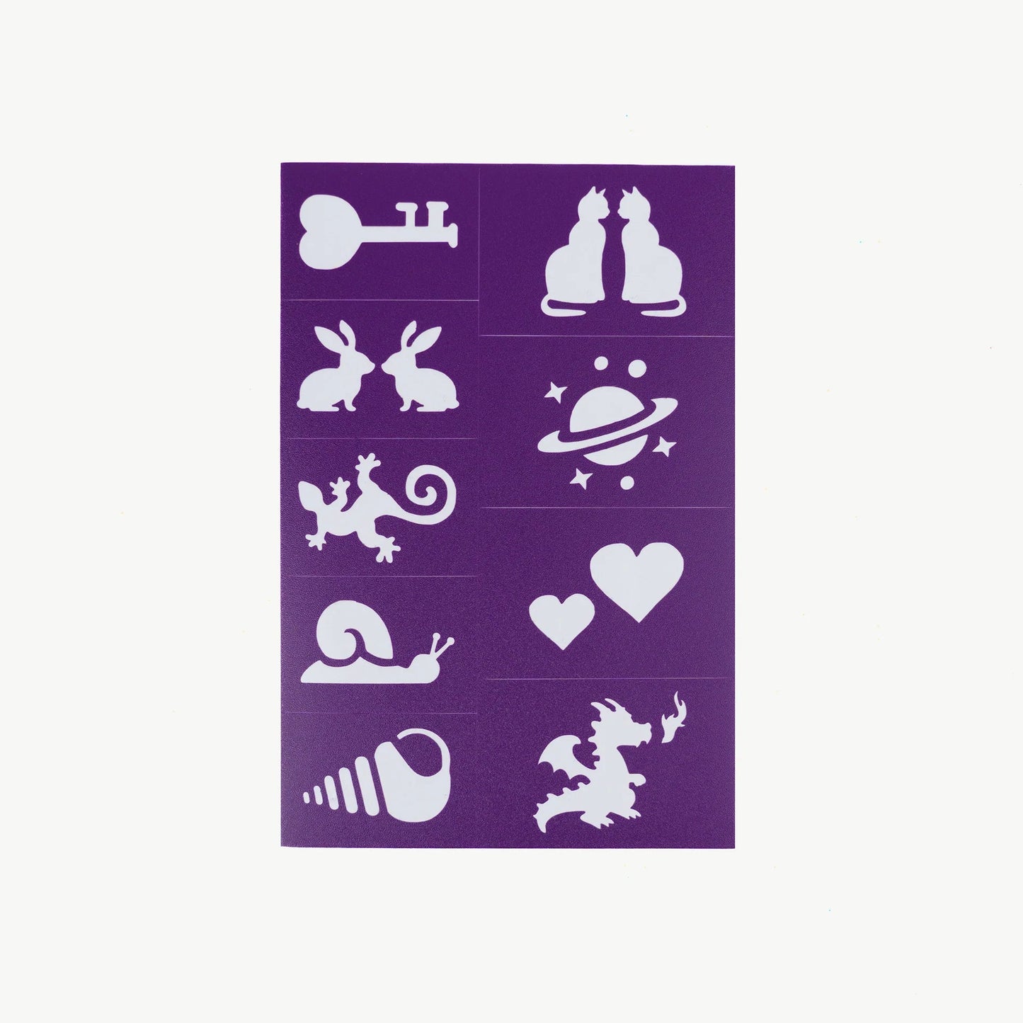 Reusable Face Paint Stencils Purple - Aster & Ruby