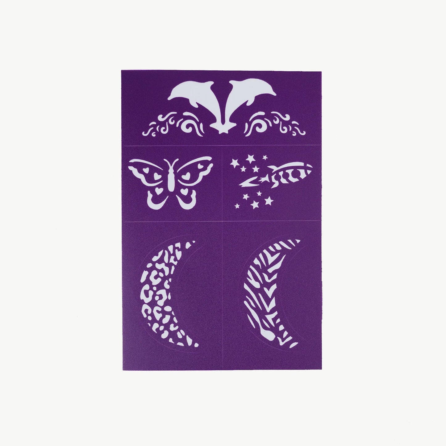 Reusable Face Paint Stencils Purple - Aster & Ruby