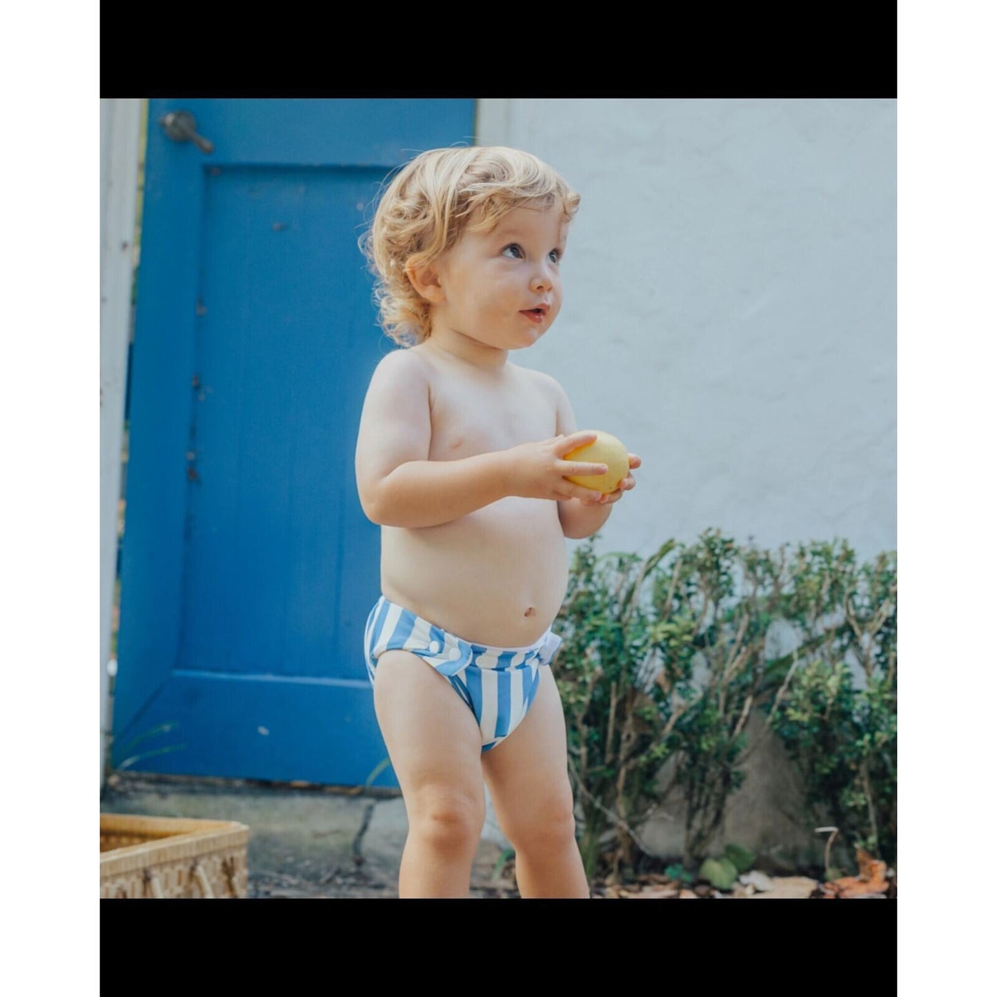 Crywolf Reusable Swim Nappy Deep Sea Stripe | Aster & Ruby