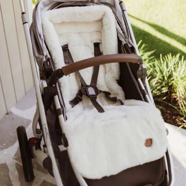 Reversible Cozy Fleece Pram Liner Wildflower - Aster & Ruby