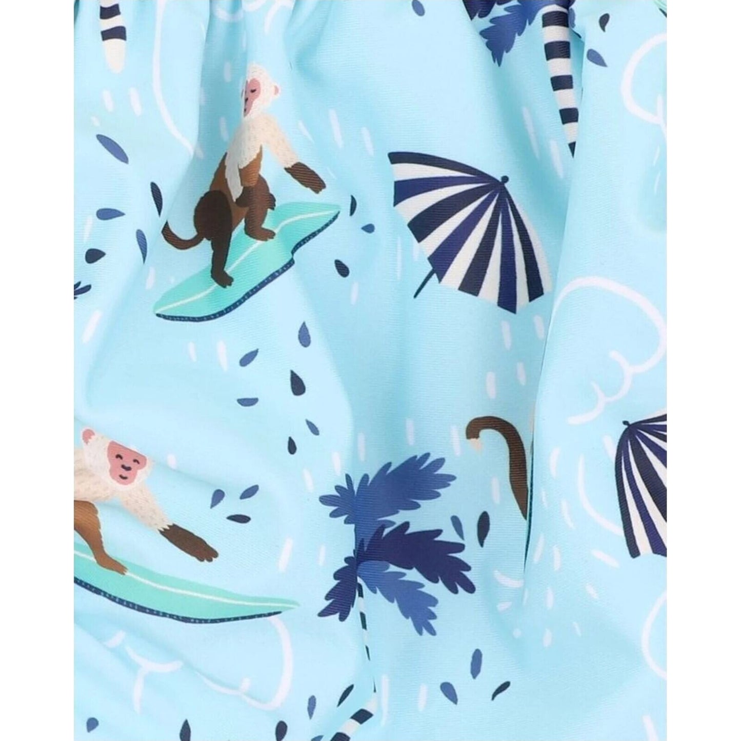 bebe Riley Print Aqua Nappy | Aster & Ruby