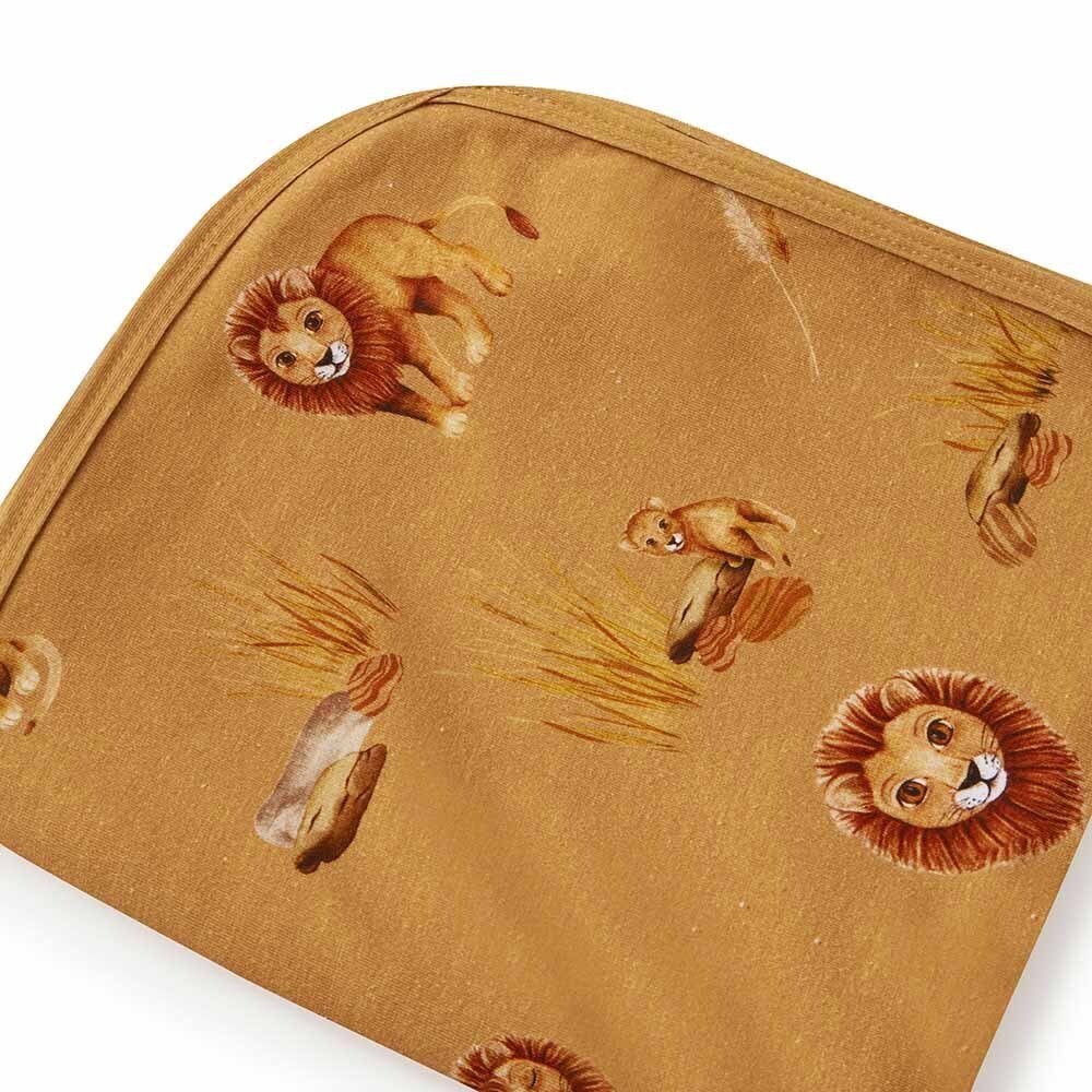 Roar Baby Jersey Wrap & Beanie Set - Aster & Ruby