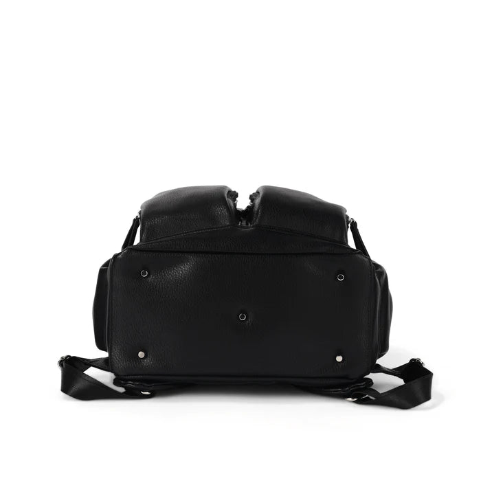 Signature Nappy Backpack Black Nylon - Aster & Ruby