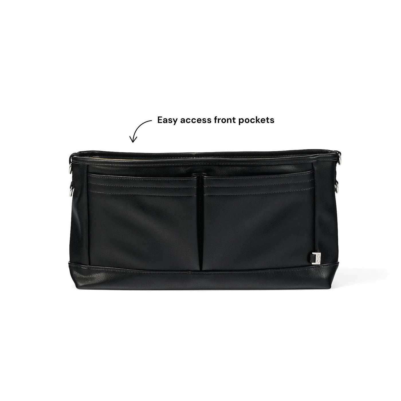 Signature Pram Caddy Black Dimple - Aster & Ruby