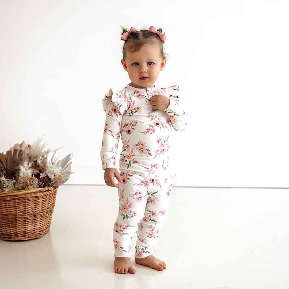 Snuggle Hunny Camille LS Growsuit-Aster & Ruby