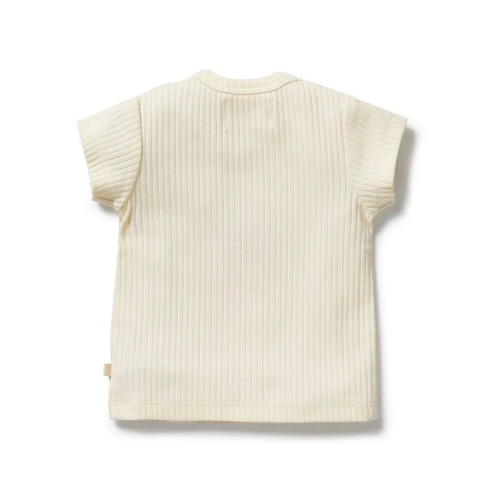Strawberry Kisses Embroidered Organic Tee - Aster & Ruby