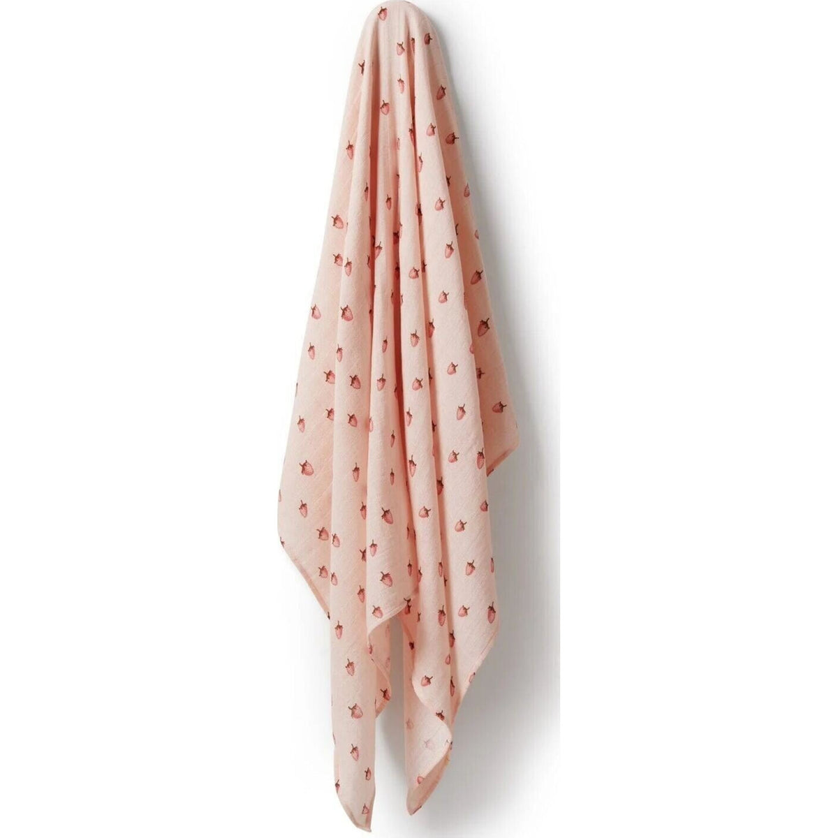 Wilson & Frenchy Strawberry Kisses Organic Muslin | Aster & Ruby