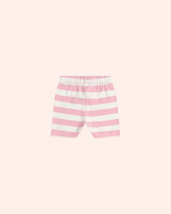 Strawberry Stripe Bike Short - Aster & Ruby