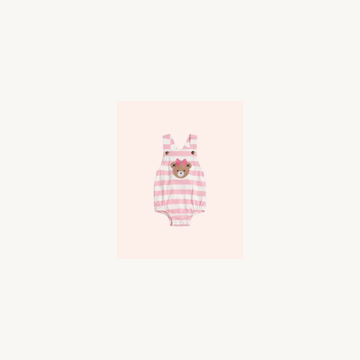 Huxbaby Strawberry Stripe Playsuit | Aster & Ruby