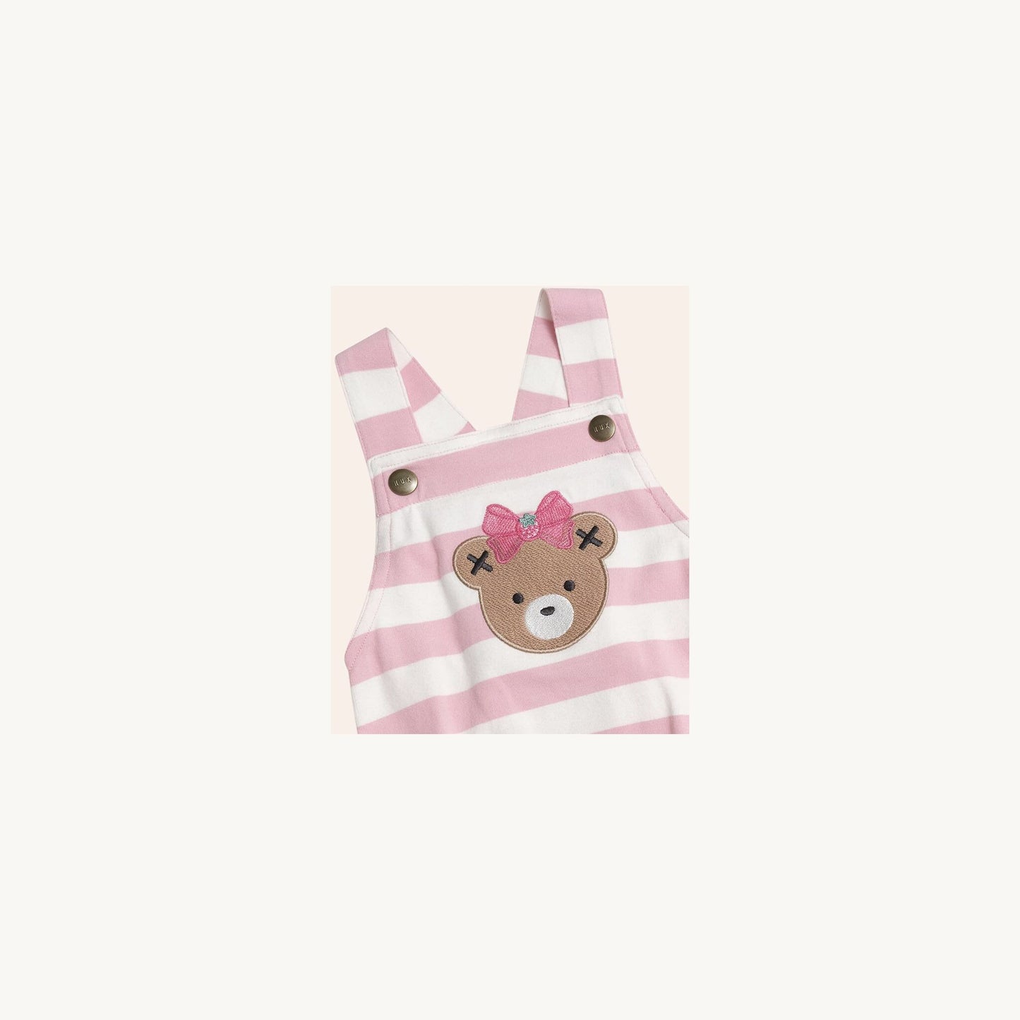 Huxbaby Strawberry Stripe Playsuit | Aster & Ruby