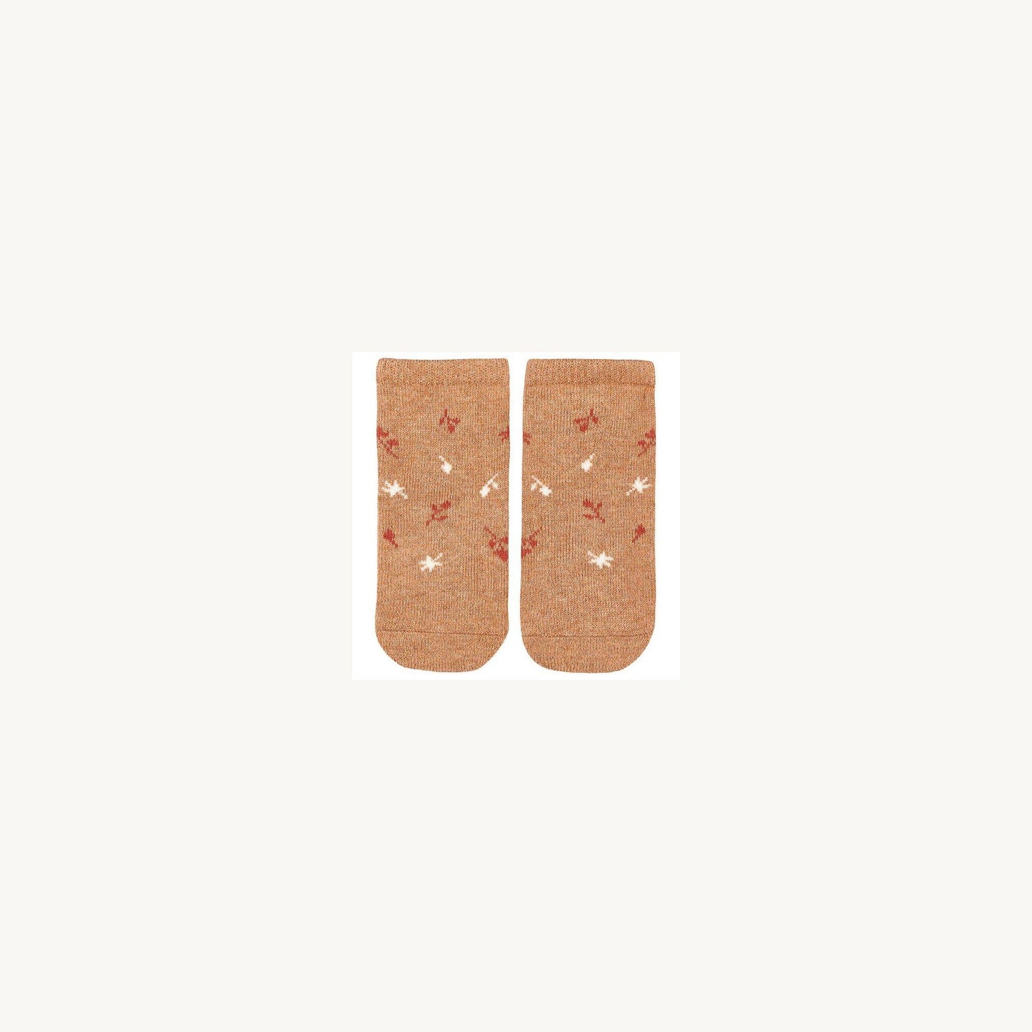 Toshi Toshi Organic Baby Socks Jaquard Maple Leaves | Aster & Ruby