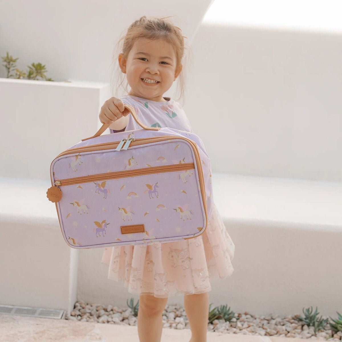 Fox & Fallow Unicorns Large Lunch Bag | Aster & Ruby