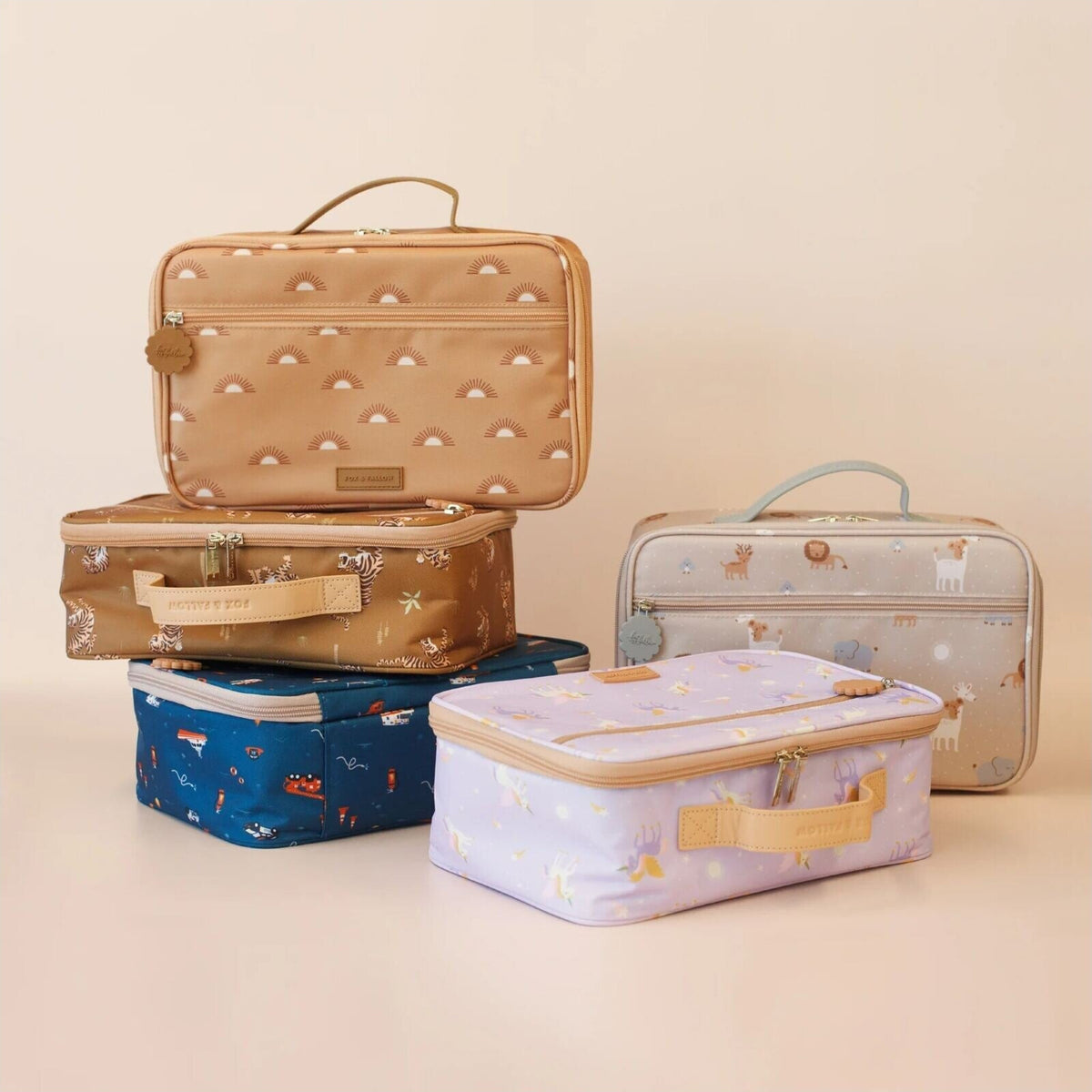 Fox & Fallow Unicorns Large Lunch Bag | Aster & Ruby