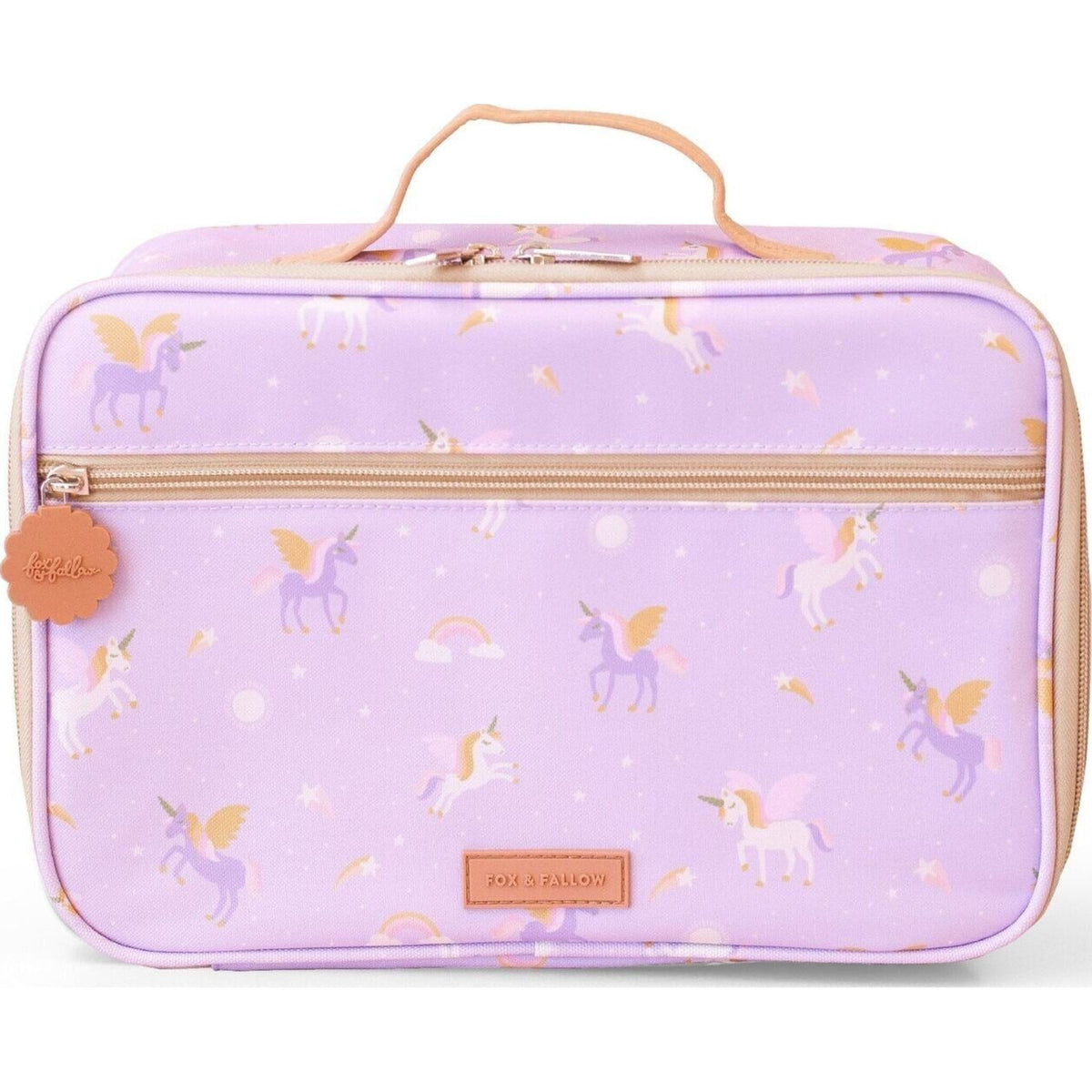 Fox & Fallow Unicorns Large Lunch Bag | Aster & Ruby