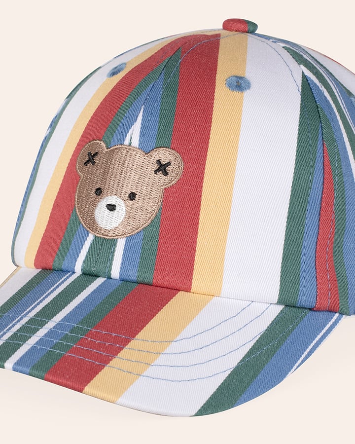 Vintage Stripe Huxbear Cap - Aster & Ruby