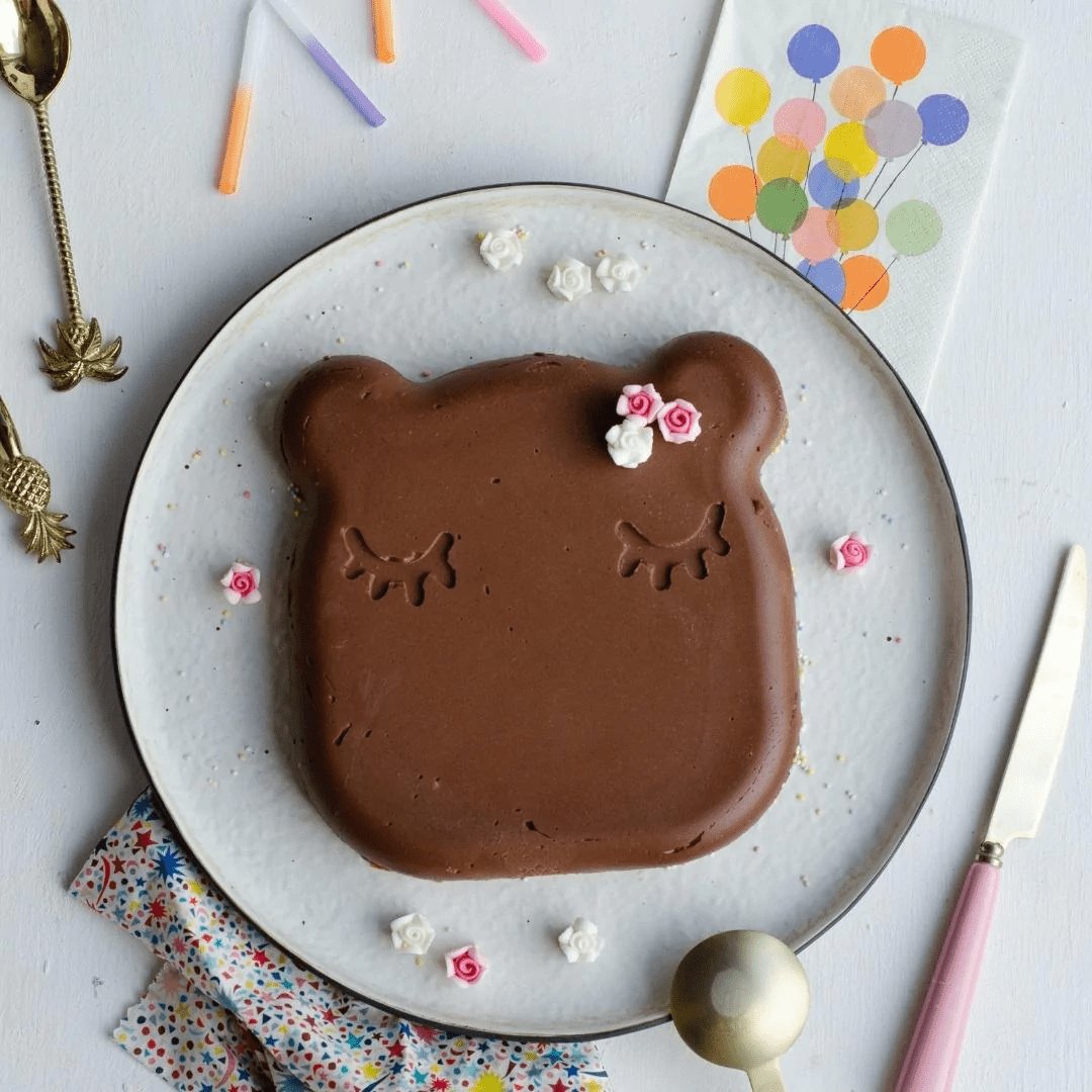 We Might Be Tiny Bear Cake Mould Dusty Rose-Aster & Ruby
