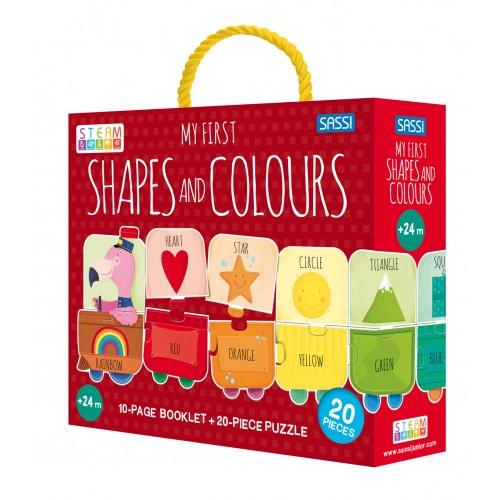 Sassi My First Shapes and Colours STEAM Puzzle & Book Set