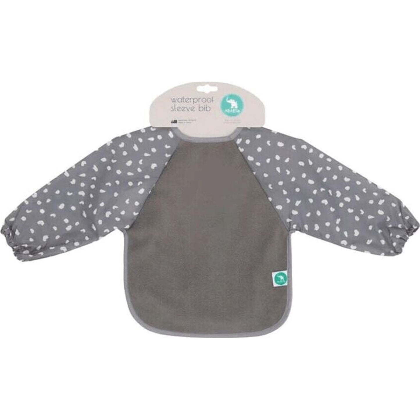 All4Ella Long Sleeve Bib Grey | Aster & Ruby