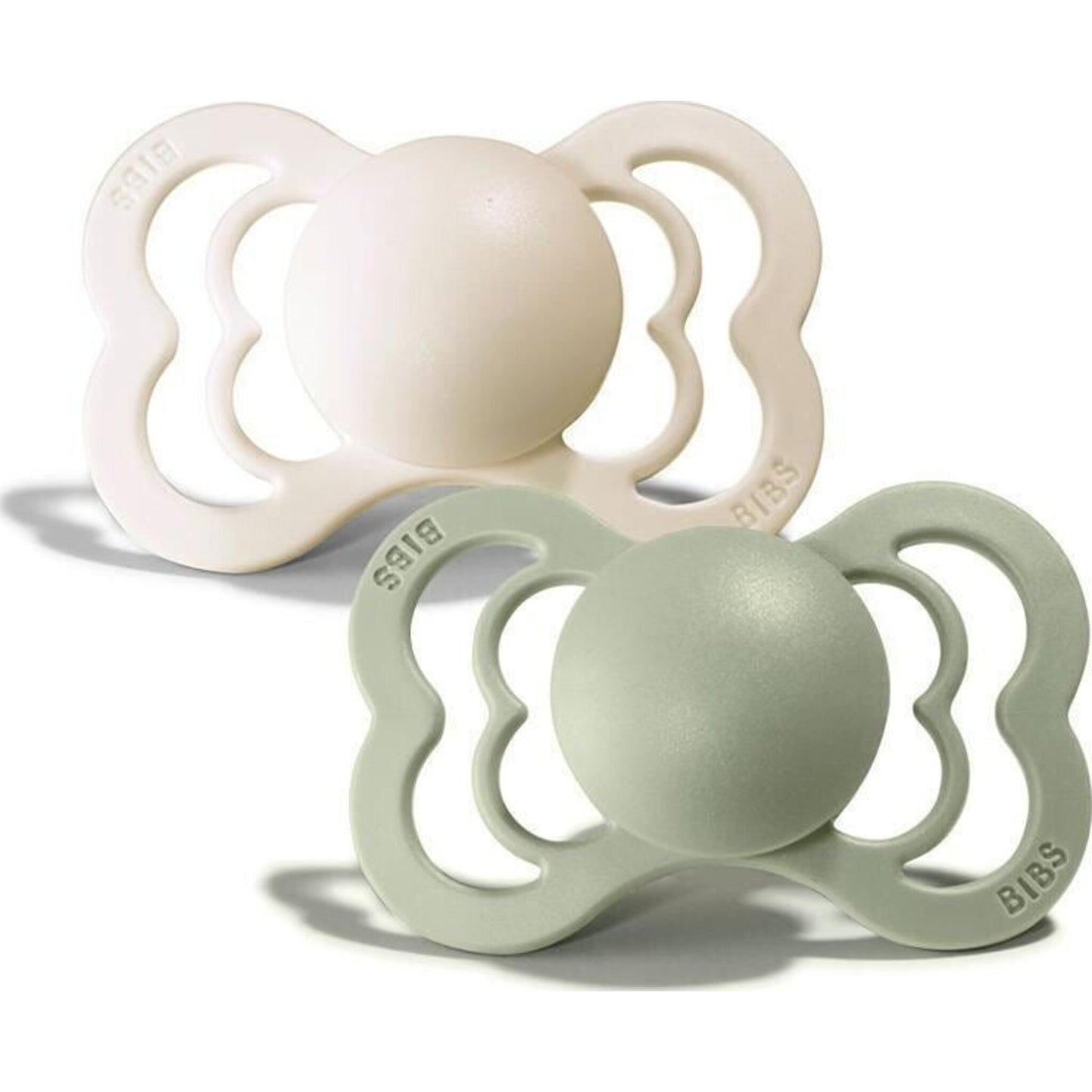 BIBS BIBS Supreme Natural Rubber Dummies 2pk Ivory/Sage | Aster & Ruby