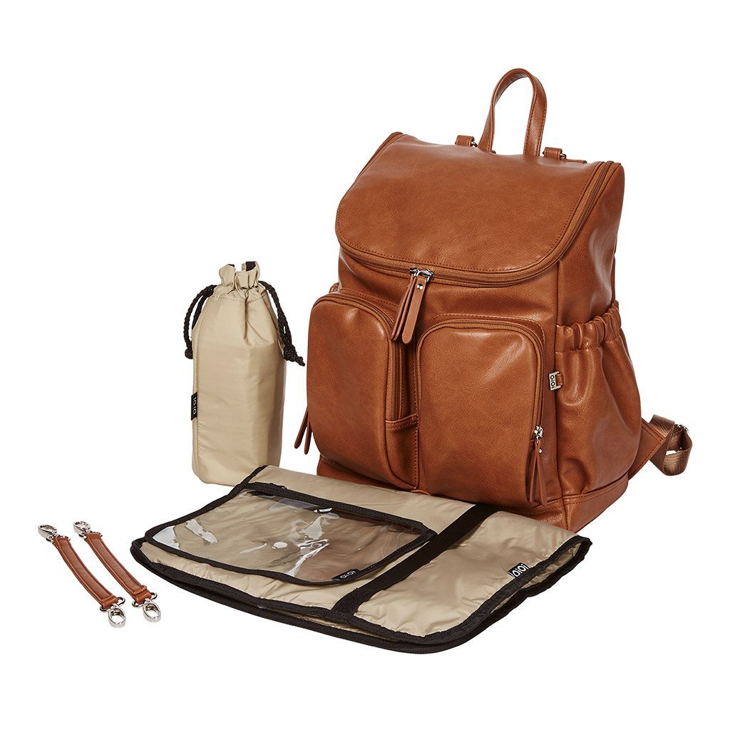 Signature Nappy Backpack - Tan - Aster & Ruby